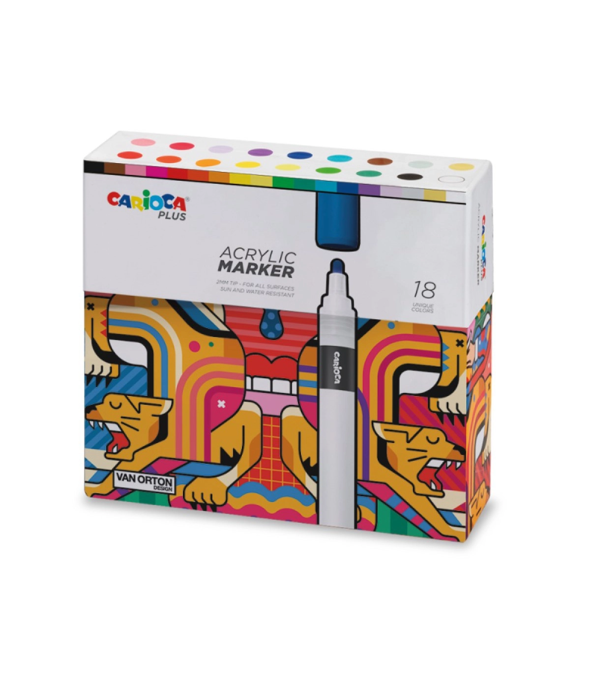 MARKERI AKRILNI CARIOCA PLUS SET 45219 18/1