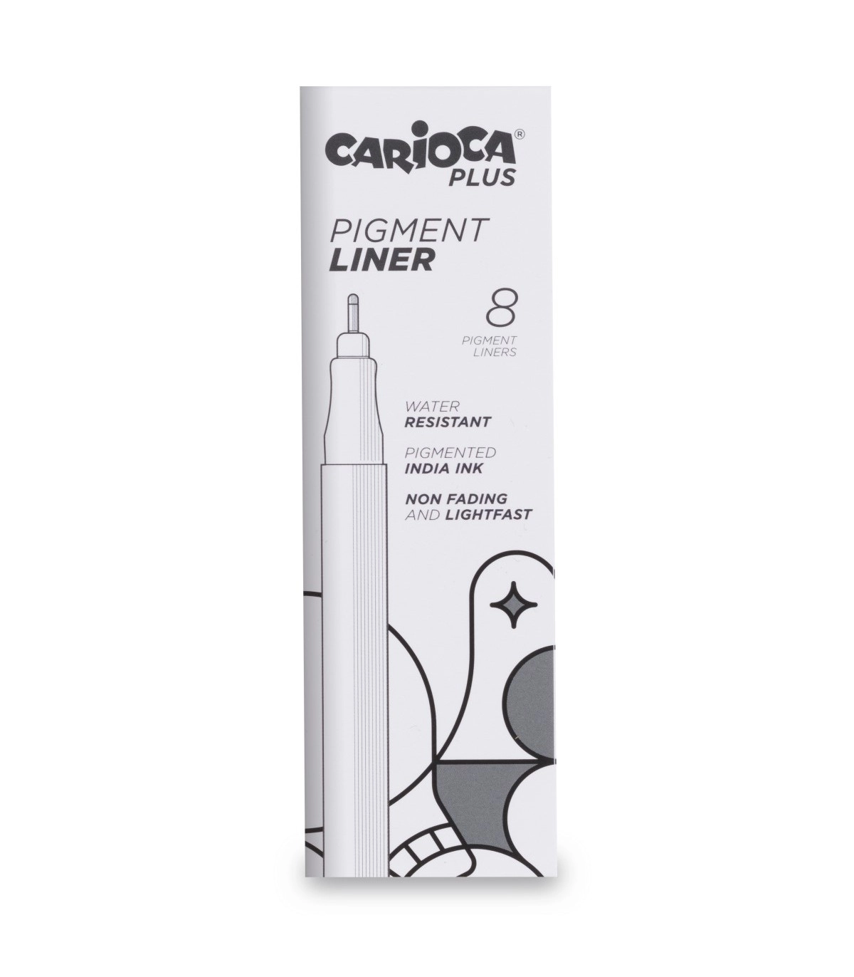 FINELINER CARIOCA PLUS 0,8MM 45257 1/8