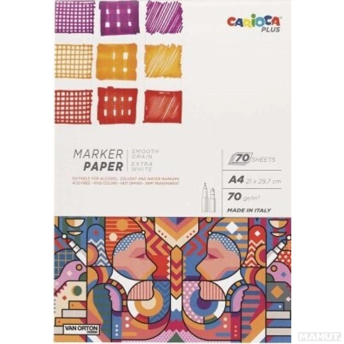 BLOK CARIOCA PLUS MARKER A4 70L 45220