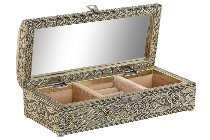 KUTIJA ZA NAKIT ITEM 22,5X10X6,5 CHAMPAGNE JO-215163