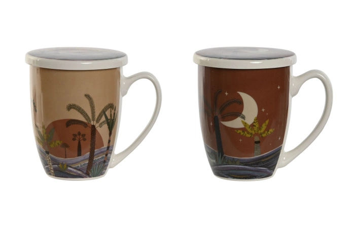 ŠOLJA ZA ČAJ ITEM PORCELAIN INOX 12X9X11 380ML 2 MOD PC-211233