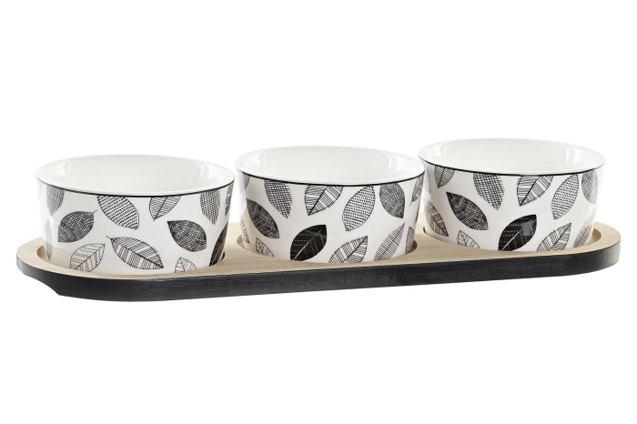 ČINIJE ITEM SET STONEWARE 28,5X10X5 LEAVES  PC-194680