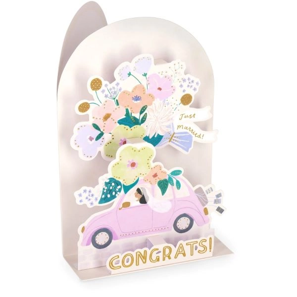 ČESTITKA LEGAMI POP UP WEDDING CAR BGPU0024