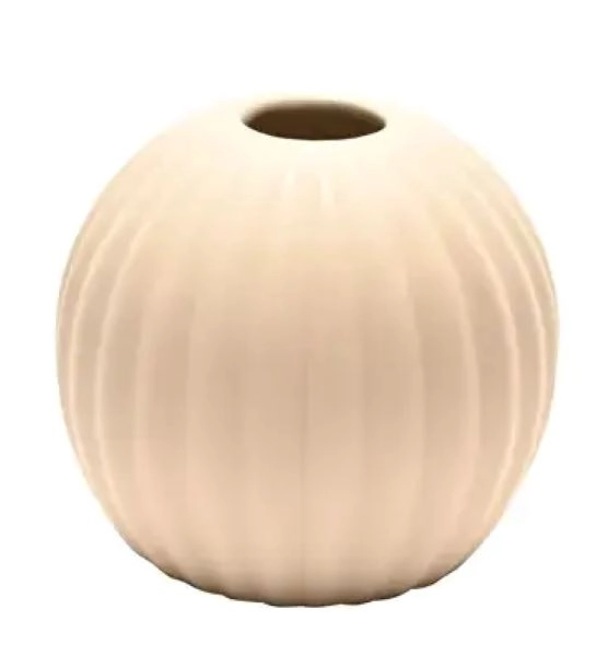 VAZA WIDDOP CREAM CERAMIC ROUND HE2098