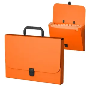 FOLDER SA RUČKOM I 12 PREGRADA A4 ERICHKRAUSE MATT NEON ORANGE 50462