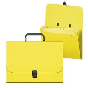 FOLDER SA RUČKOM I 12 PREGRADA A4 ERICHKRAUSE MATT NEON YELLOW 50463