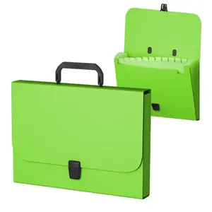 FOLDER SA RUČKOM I 12 PREGRADA A4 ERICHKRAUSE MATT NEON GREEN 50464