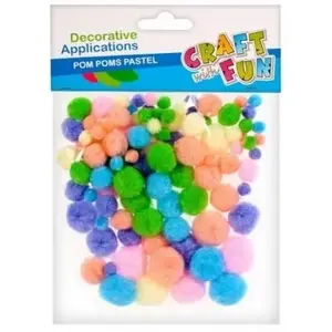 POM POM KUGLICE EURO-TRADE PASTEL MIX 402516