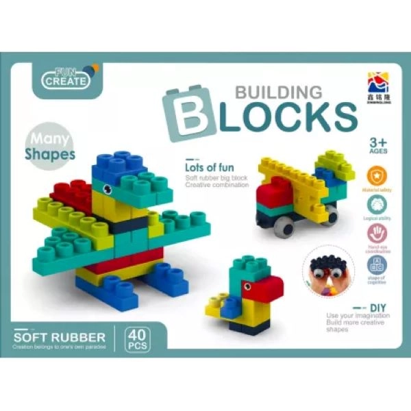 IGRAČKA BLOCKS CONSTRUCTION BLOCKS 40PCS SOFT 502451