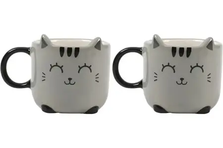 ŠOLJE ZA ESPRESO SET TOTAL GREY CAT XL2520C 2/1