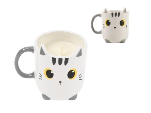 ŠOLJA SA SVIJEĆOM TOTAL WHITE CAT XL2522D
