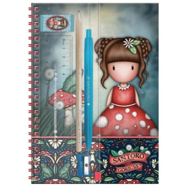 NOTES A5 SET GORJUSS LITTLE MUSHROOM 1344GJ03