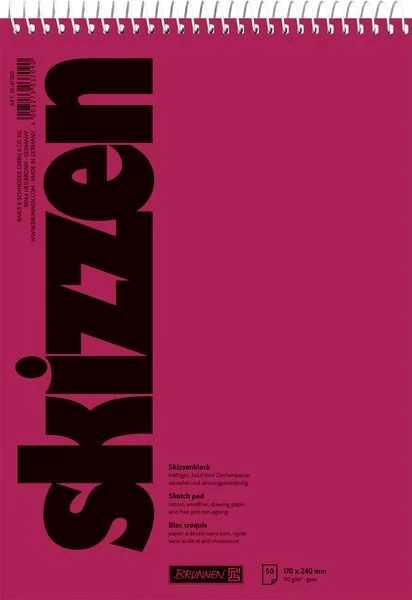 BLOK ZA SKICIRANJE BRUNNEN SPIRALA 17x24 50L 1047550