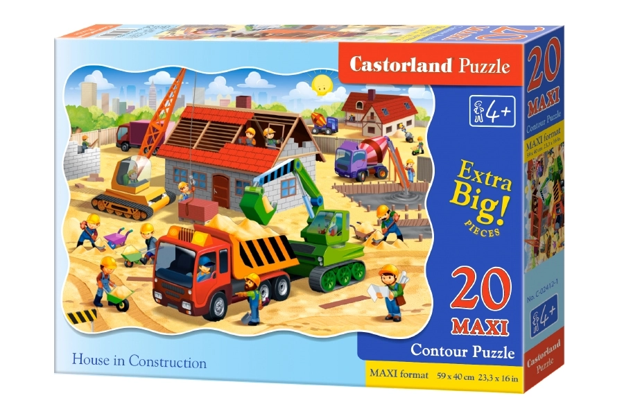 PUZZLE 20 MAXI CASTOR HOUSE IN CONSTRUCTION C-02412