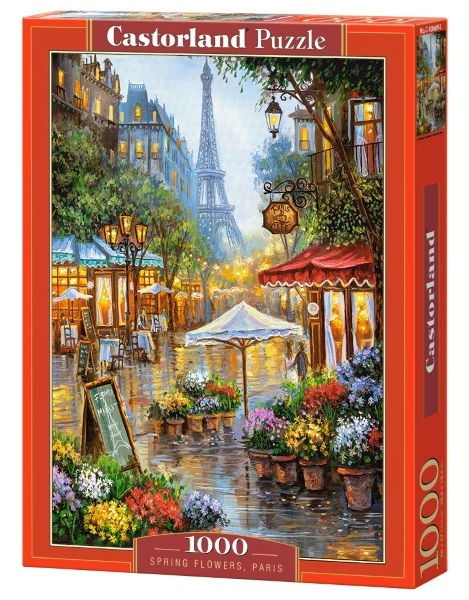 PUZZLE 1000 CASTOR SPRING FLOWERS, PARIS C-103669-2