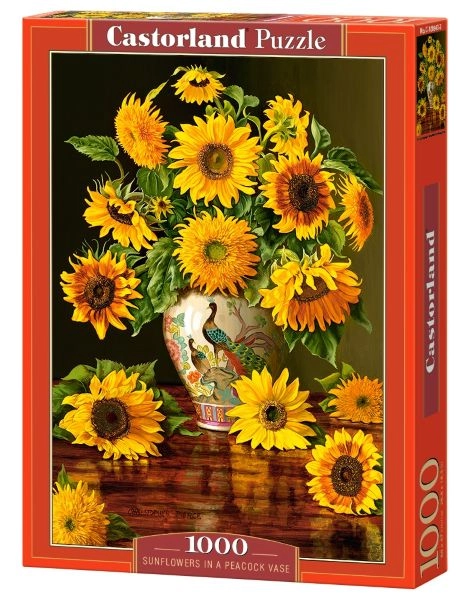 PUZZLE 1000 CASTOR SUNFLOWERS IN A PEACOCK C-103843-2