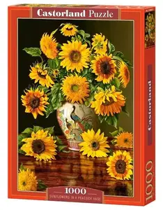 PUZZLE 1000 CASTOR SUNFLOWERS IN A PEACOCK C-103843-2