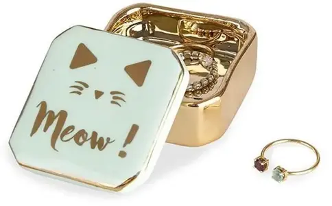 DRŽAČ ZA NAKIT BALVI GOLDEN BOX MEOW 27258