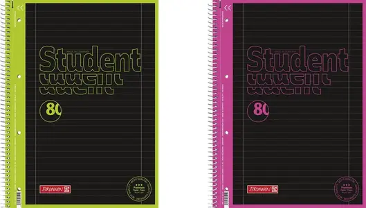 SVESKA SPIRALA A4 DIKTO BUNNEN STUDENT NEON RUL 27 106732797