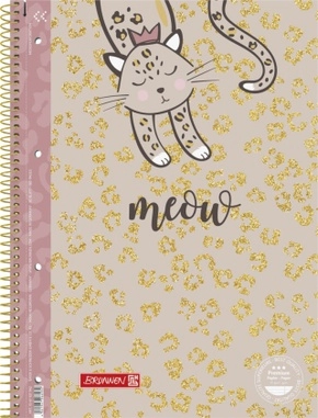 SVESKA SPIRALA A4 90G DIKTO BRUNNEN WILD CAT RUL27 1067927942