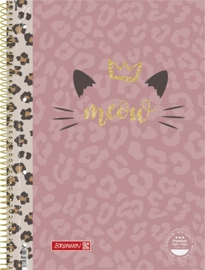 SVESKA SPIRALA A4 90G KARO BRUNNEN WILD CAT RUL28 1067928942