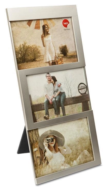 RAM ZA SLIKE 10X15 X3 BALVI DIJON SIVI 23357