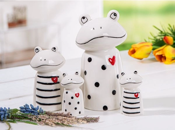 UKRASNA FIGURA FROG GILDE L 7CM W 10CM H 17CM 32726