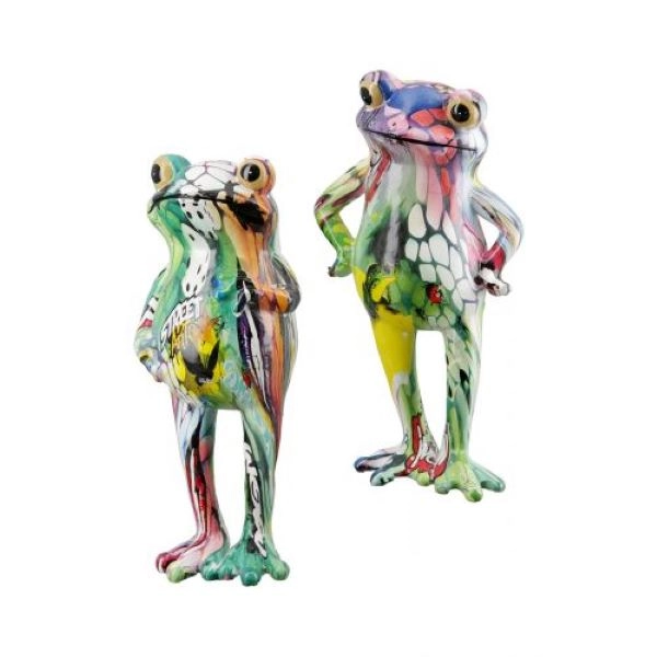 UKRASNA FIGURA FROG GILDE L 7CM W 11CM H 20CM 37486