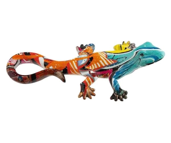 UKRASNA FIGURA GECKO GILDE GRAFFITI L 2CM W 14CM H 4CM 37536