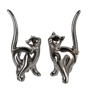 UKRASNA FIGURA CAT GILDE L 6CM W 8CM H 15CM 56143