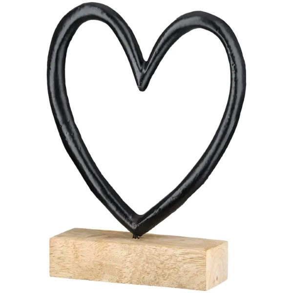 UKRASNA FIGURA HEART GILDE L 13CM W 12CM H 15CM 59457