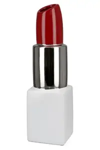 VAZA LIPSTICK GILDE RED SILVER L 6CM W 6CM H 20CM 32489