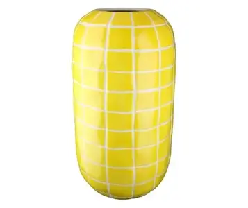 VAZA GILDE YELLOW H 21CM D 10CM 52820
