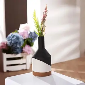 VAZA GILDE MATERA BLACK H 21CM D 10CM 58351