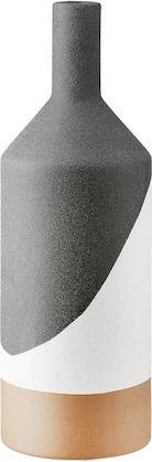 VAZA GILDE MATERA BLACK H 31CM D 10CM 58352
