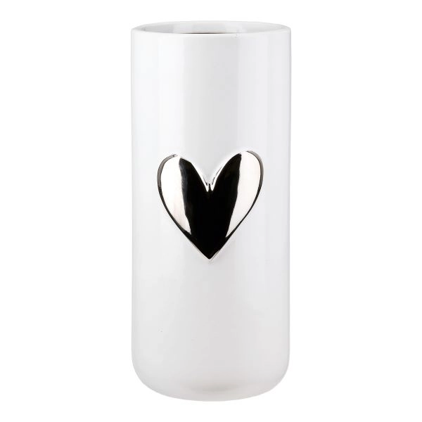 VAZA HEART GILDE H 22CM D 10CM 58817