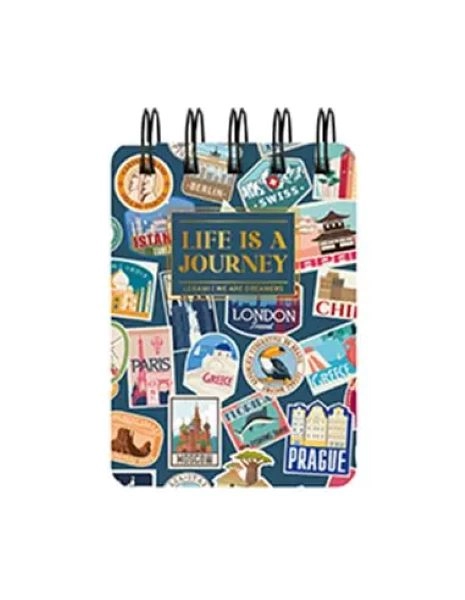 NOTES SPIRALA LEGAMI MINI TRAVEL STICKERS MNOTS0026