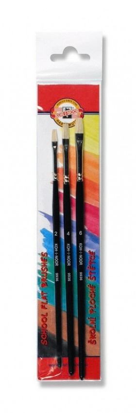 ČETKICE SET 2/4/6 RAVNE ZA TEMPERE KHN 9936S03001PS 3/1 (12)