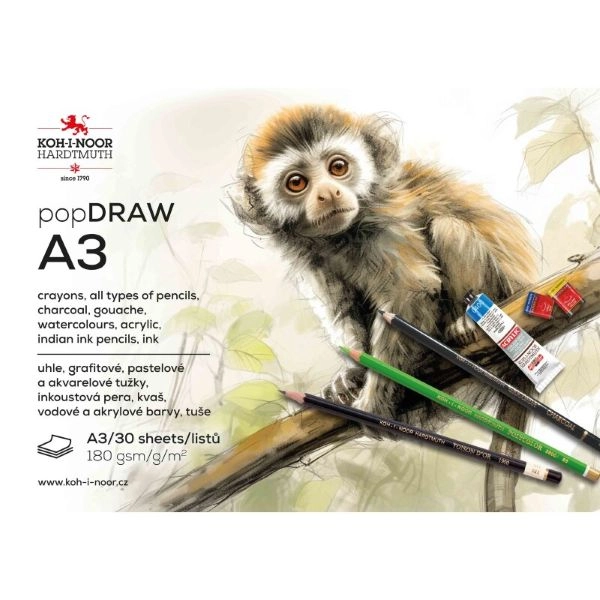 BLOK A3 30L 180G ZA CRTANJE KHN 9920004003SF 1/5