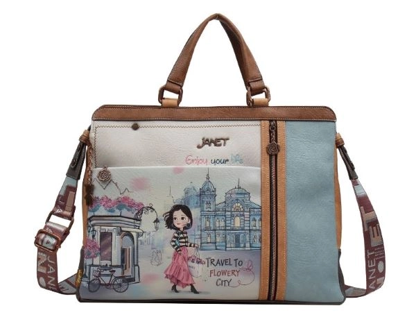 TORBA ZA LAPTOP JANET FLOWERY CITY J-020B