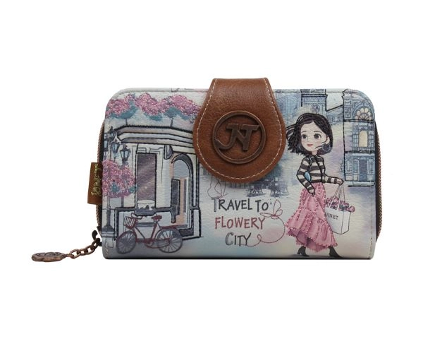NOVČANIK JANET FLOWERY CITY JW-016A