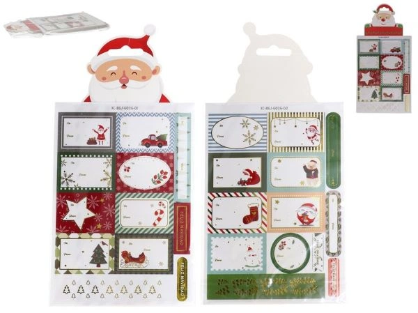 NOVOGODIŠNJI STIKERI GERIMPORT X25 ASS 20,7X14,5CM