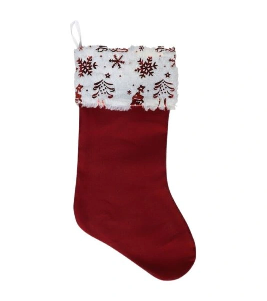 NOVOGODIŠNJA VREĆICA ČARAPA GERIMPORT RED BOOT 46CM