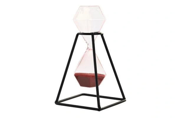 SAT PJEŠČANI ITEM METAL GLASS 10,5X10,5X18,5 DH-203352