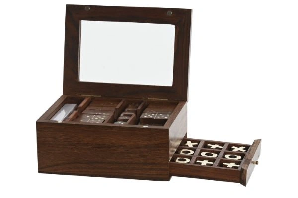 DRUŠTVENE IGRE ITEM SET GLASS 16X12X7 BROWN JM-219910 5/1