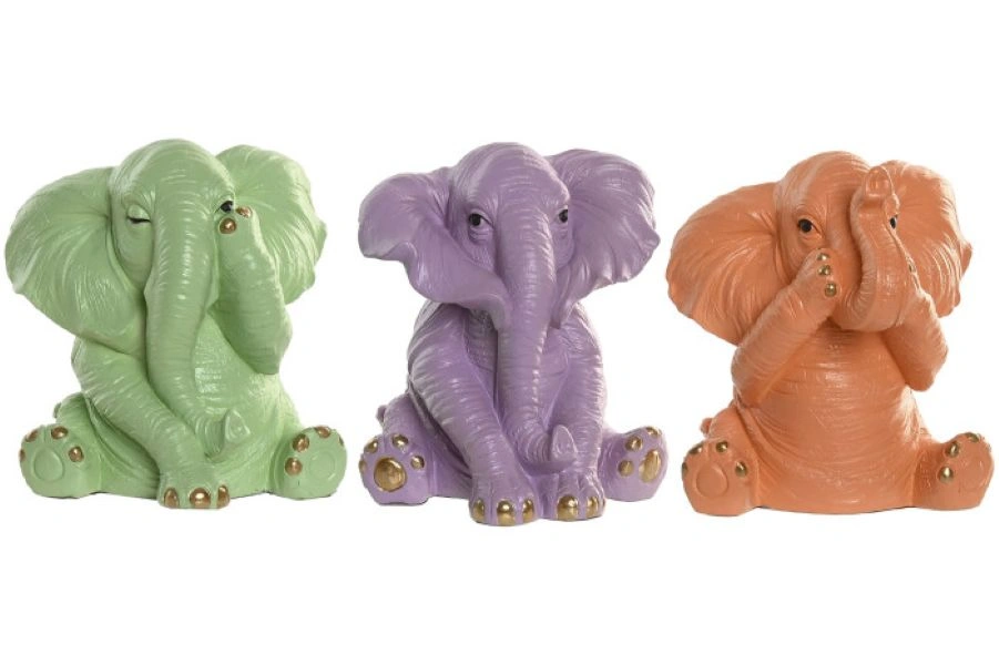 UKRASNA FIGURA SLON ITEM 13,5X12X14,5 3 MOD FD-22588