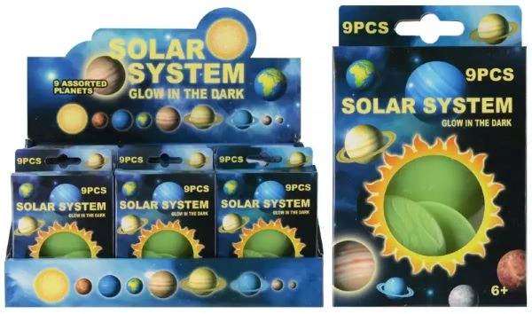 STIKERI ZA ZID  SVIJETLEĆI EURO-TRADE KOSMOS 8X14X2 571410