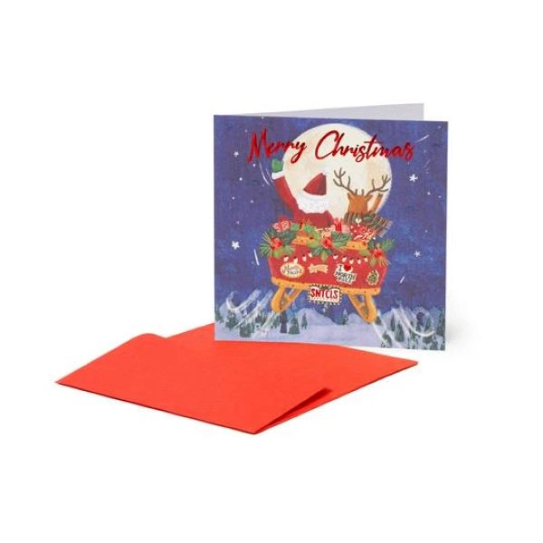 ČESTITKA NOVOGODIŠNJA LEGAMI SLEIGH BQN0146