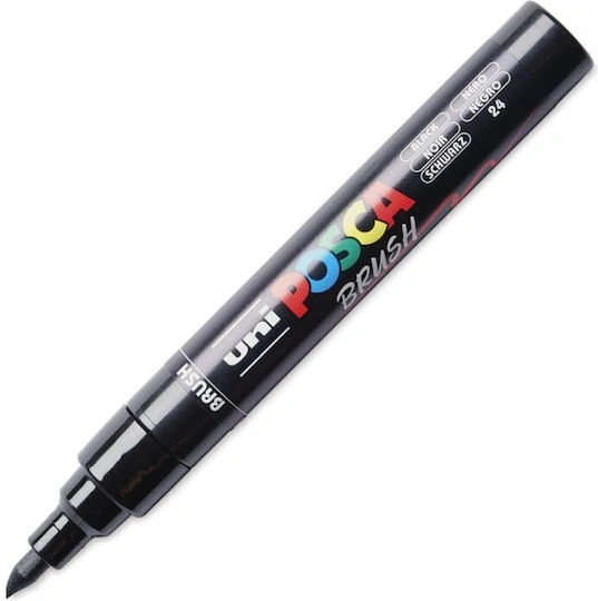 MARKER UNI POSCA PC-5BR BRUSH CRNI 75579