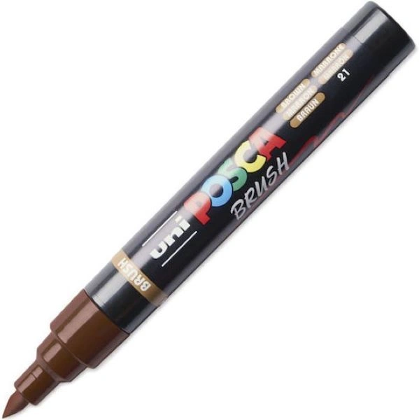 MARKER UNI POSCA PC-5BR BRUSH SMEĐI 75593